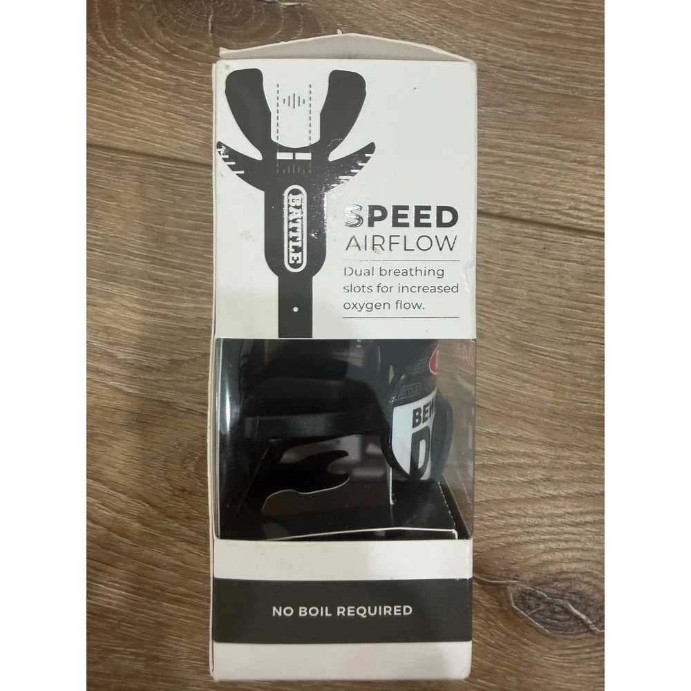 Battle Sports Beware of Dog Speed Football Mouthguard Thick Strap New
